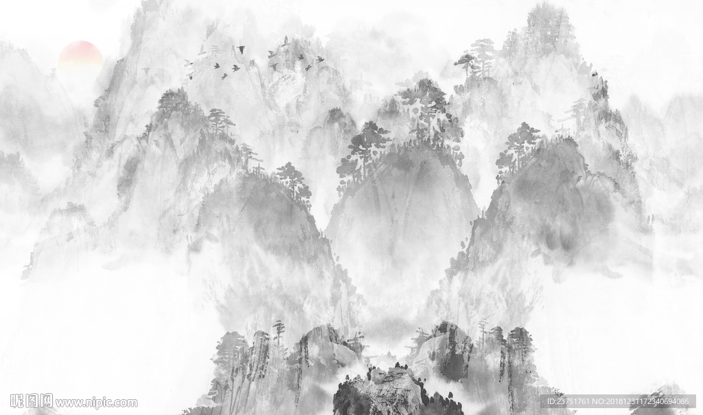 新中式水墨画