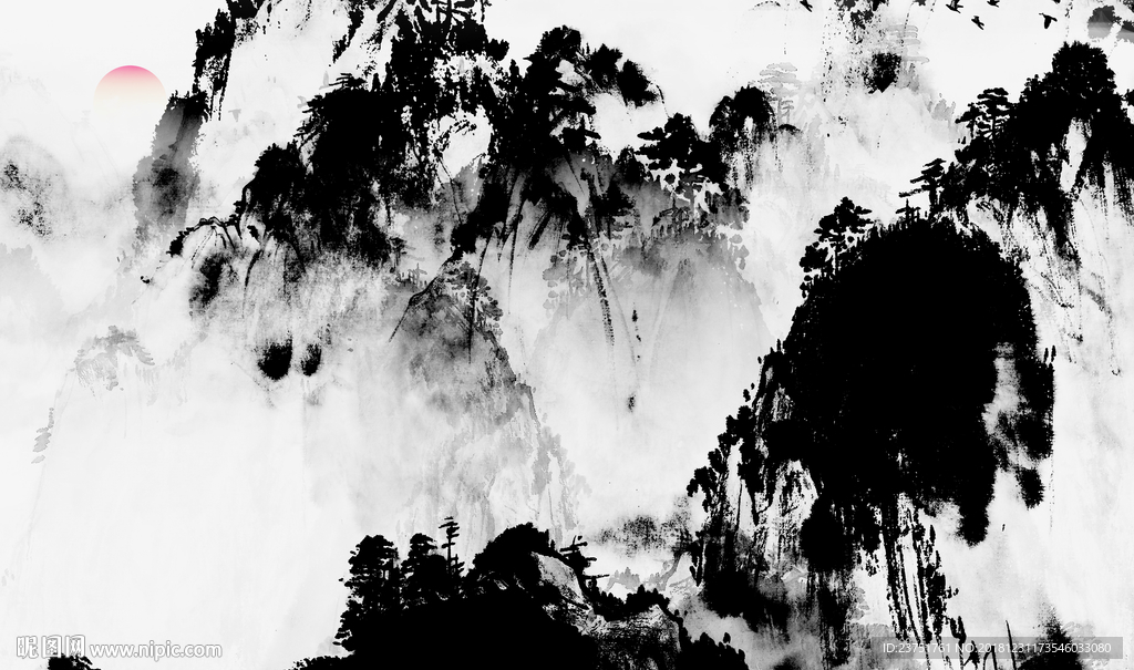 新中式水墨画