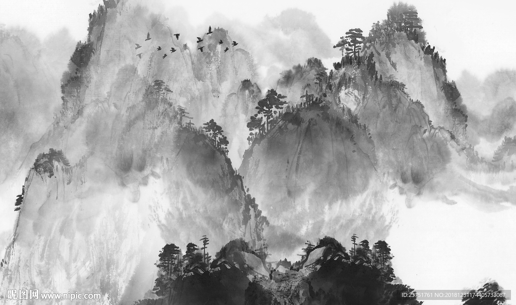 新中式水墨画