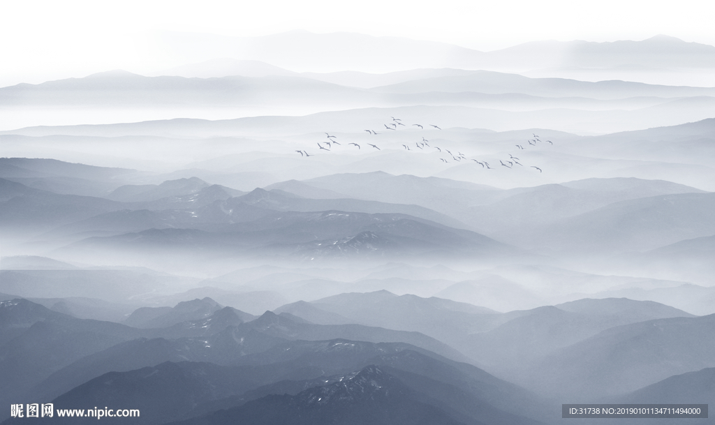 新中式山水画