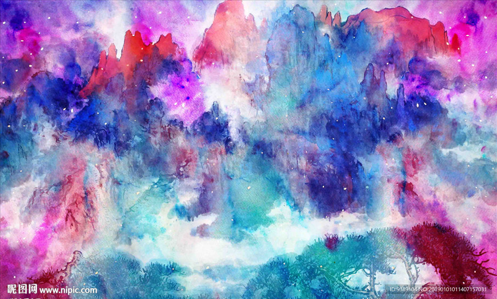 抽象油画