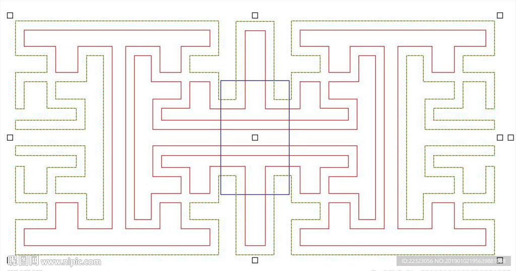 镂空花格屏风隔断窗花精雕单线
