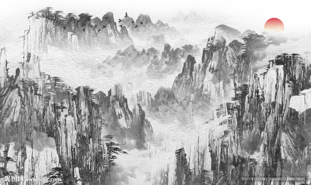 新中式山水