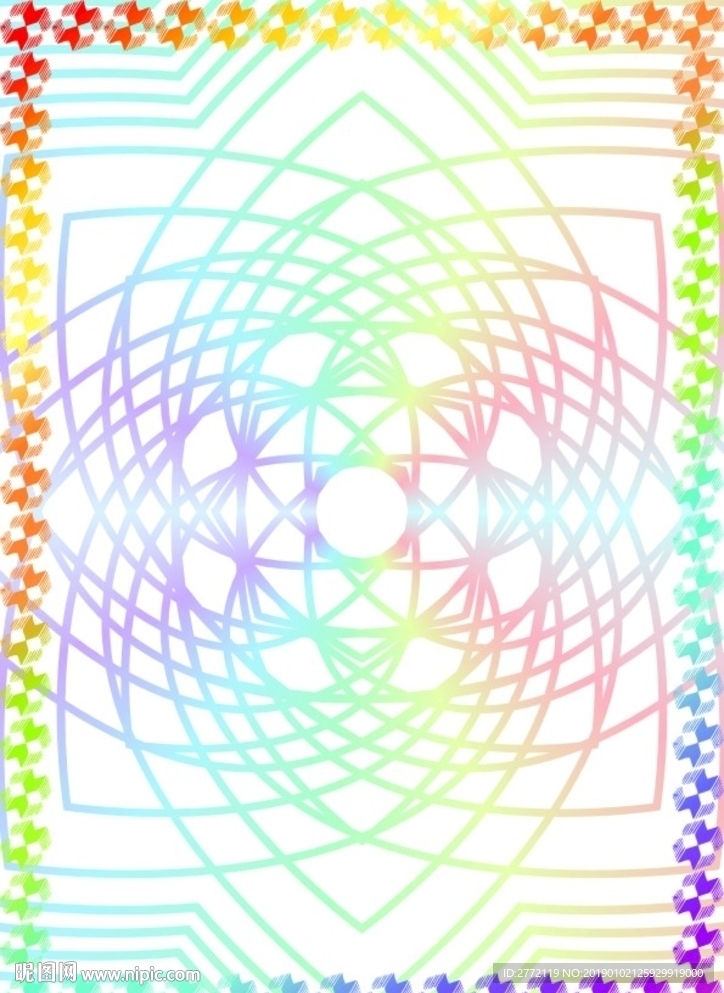 糖果花样 精装证书纹