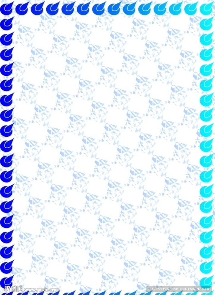 蓝水灵 特约证书纹