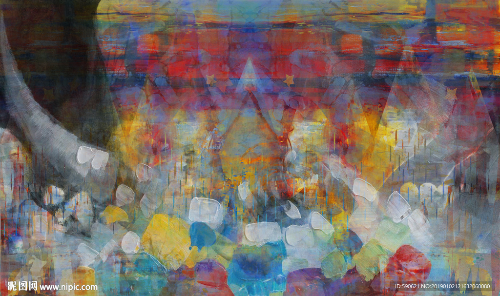抽象油画