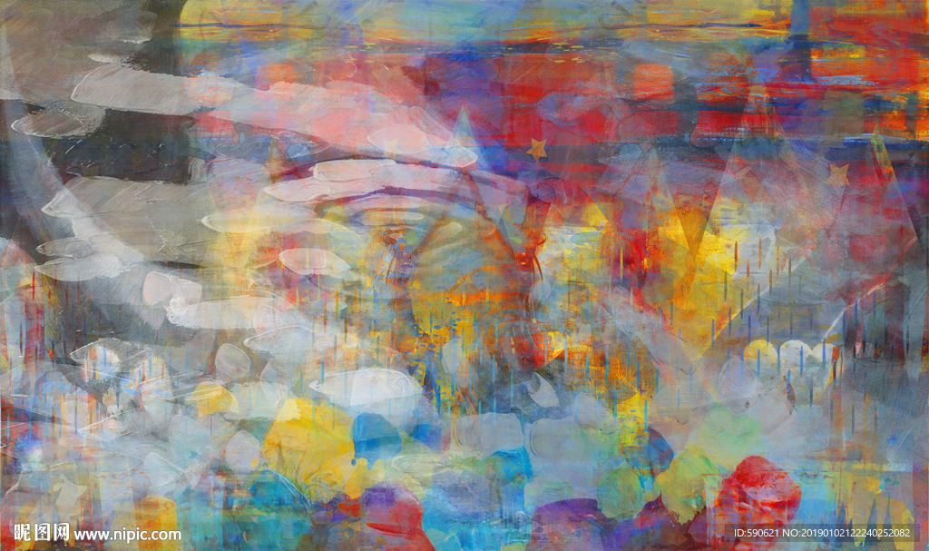 抽象油画