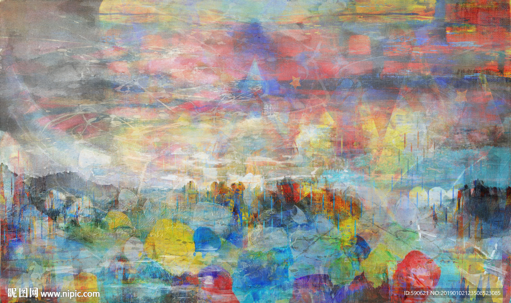 抽象油画