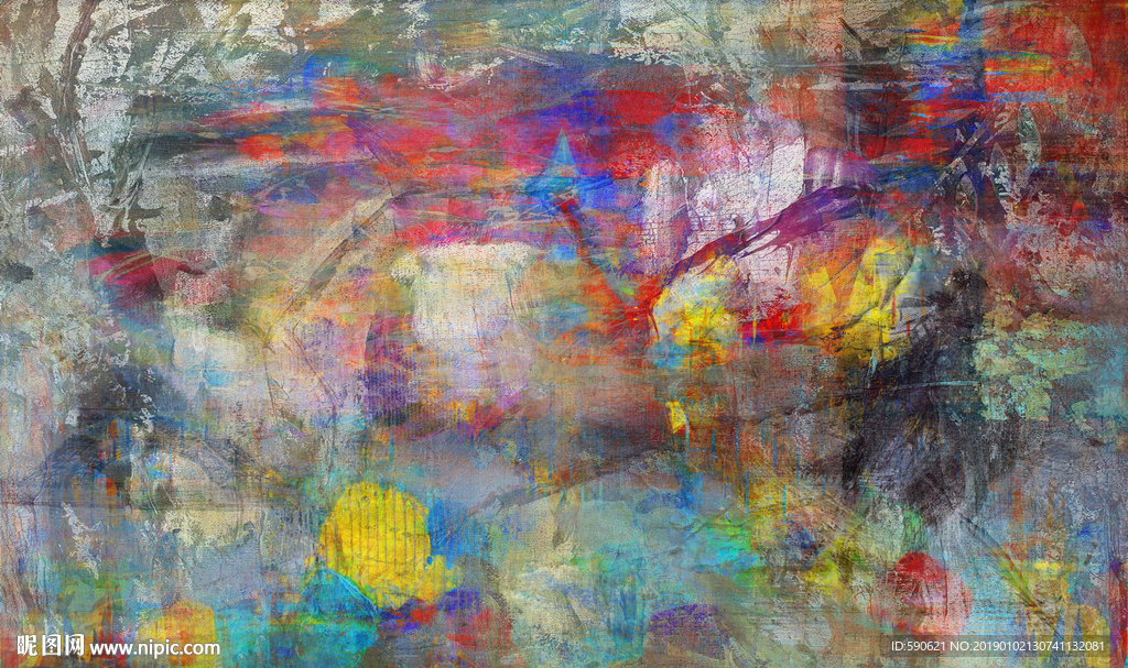 抽象油画