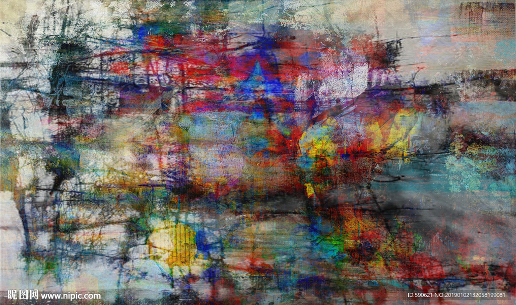 抽象油画