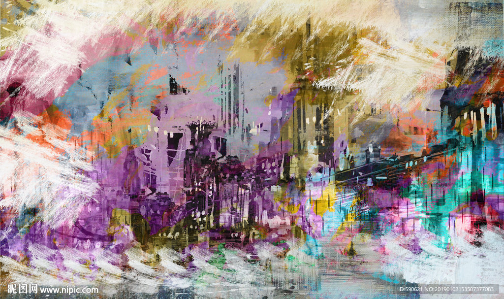 抽象油画