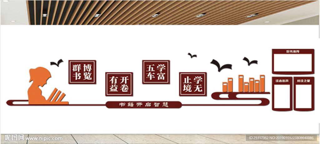 图书室文化墙