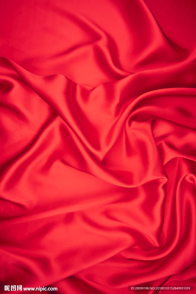 红色丝绸