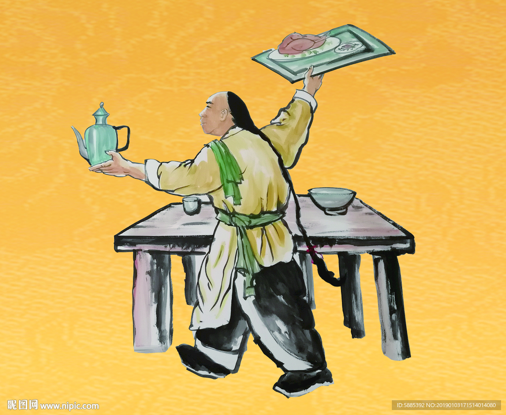 手绘古人