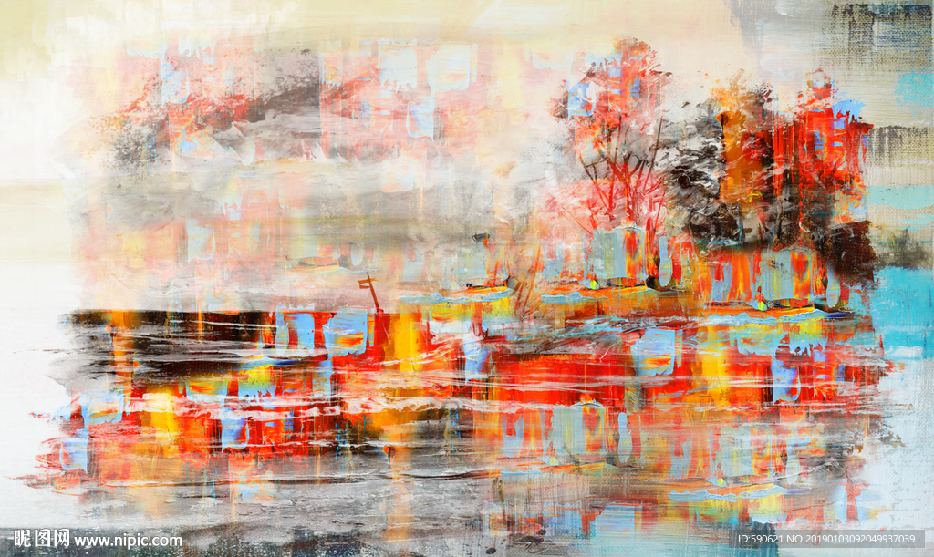 抽象油画