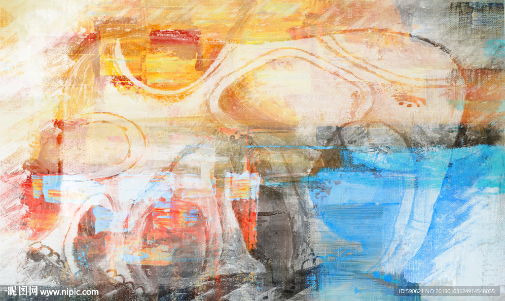 抽象油画