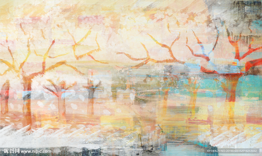 抽象油画