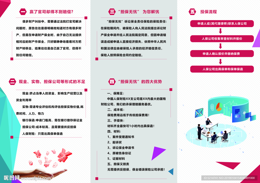 中国人保财险三折页