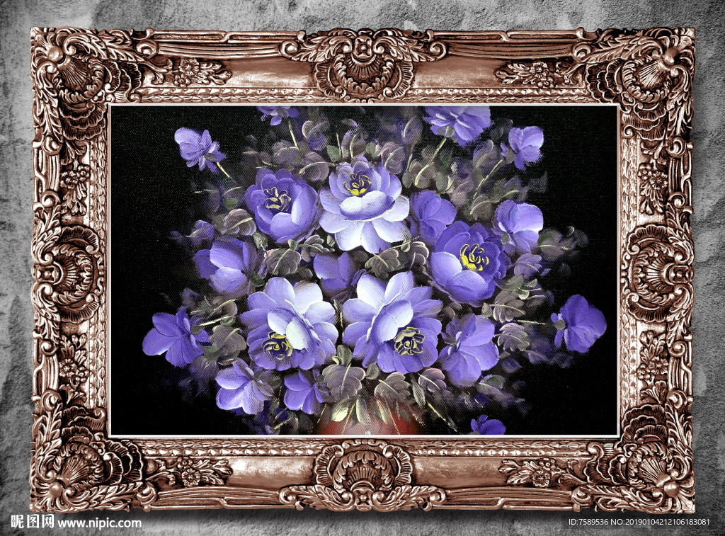 高清花卉静物油画