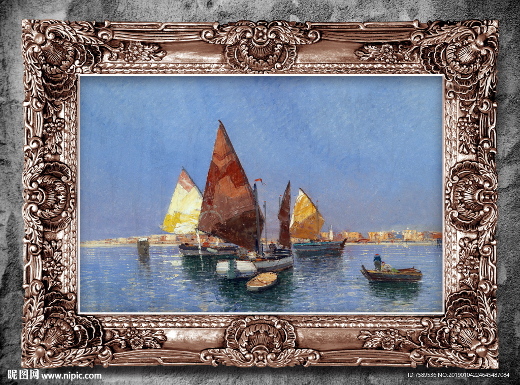 欧式风景油画