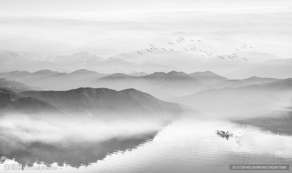 新中式山水画