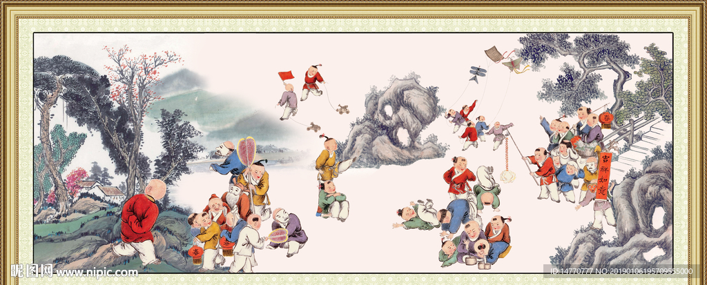 百子图