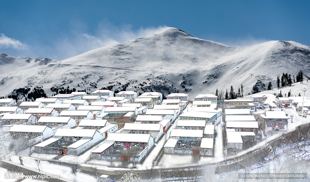 乡村雪乡效果图