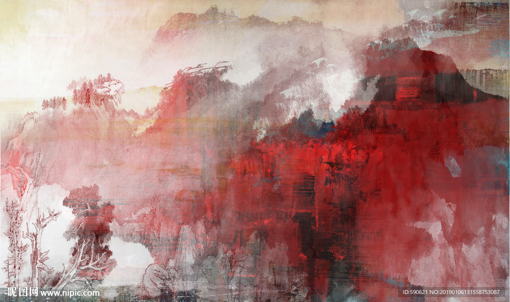 抽象油画