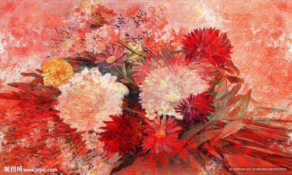 花卉油画