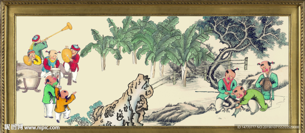 百子图