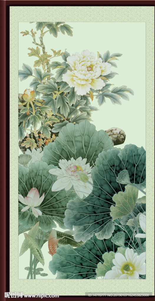 水墨荷花