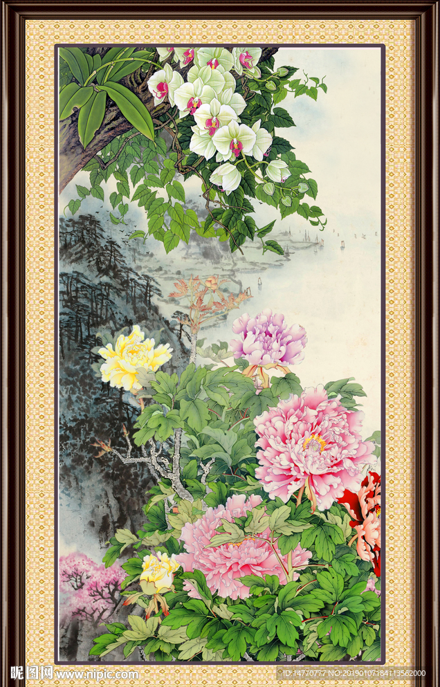 国画牡丹