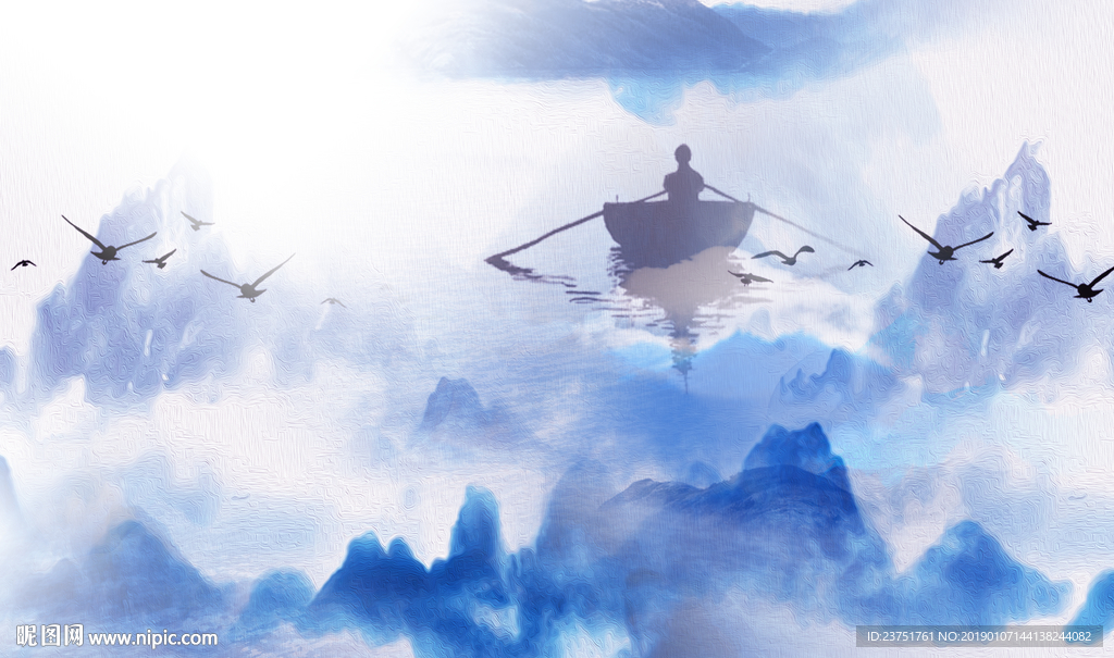 山水壁画