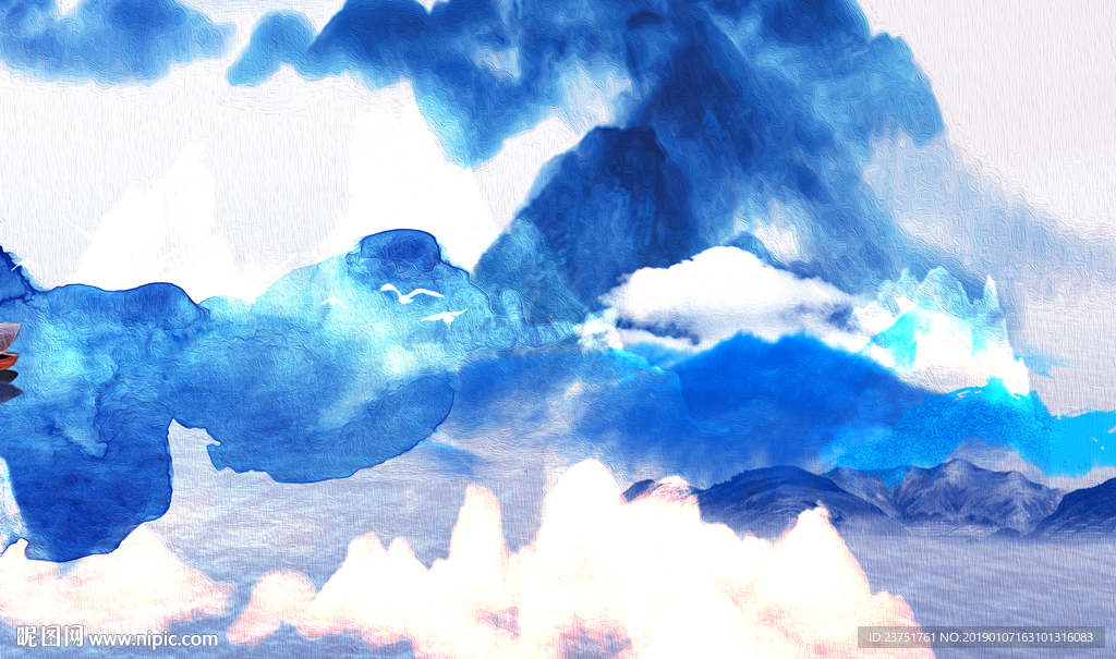 山水壁画