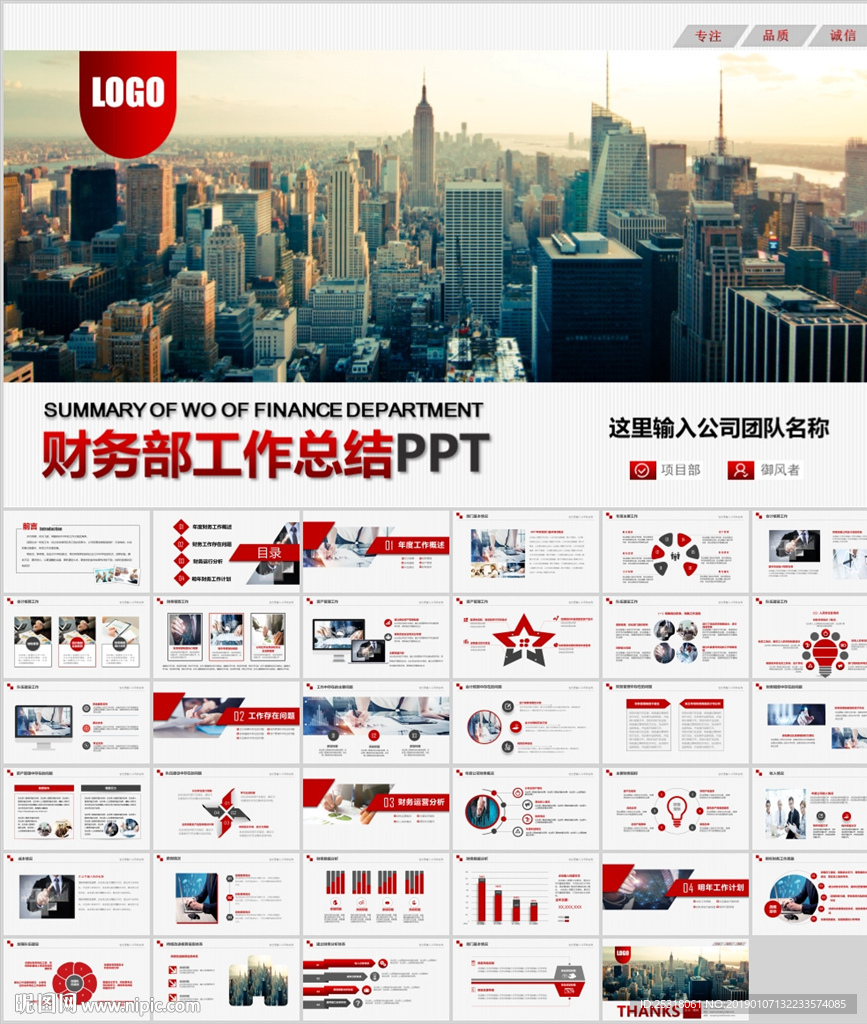 财务部处总监财务报告工作总结