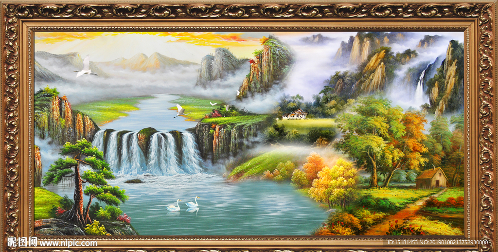 油画 聚宝盆油画