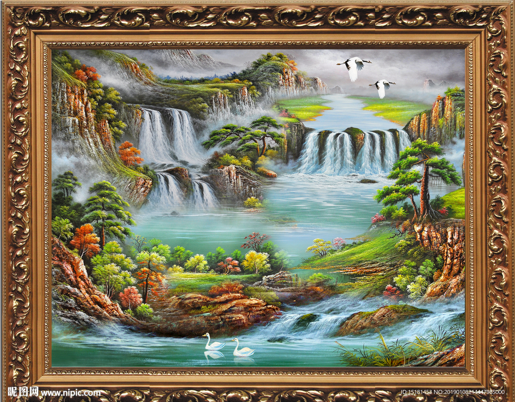 油画 聚宝盆油画