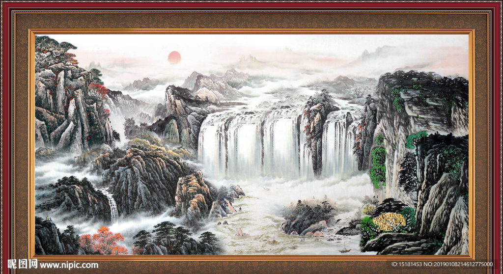 聚宝盆山水