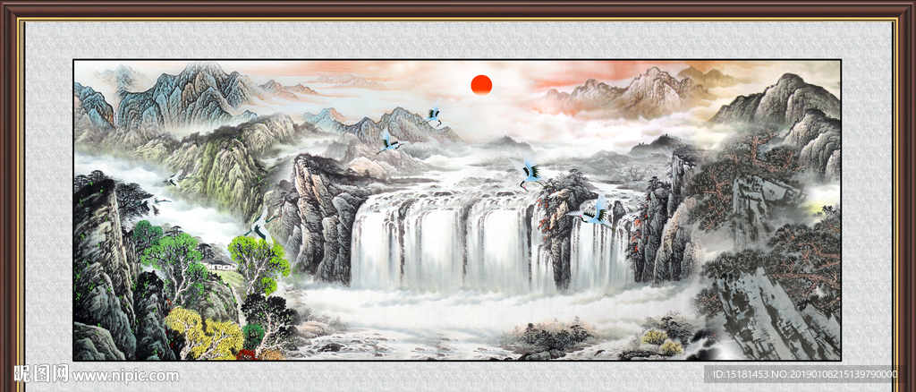 聚宝盆山水