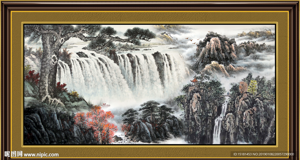 聚宝盆山水
