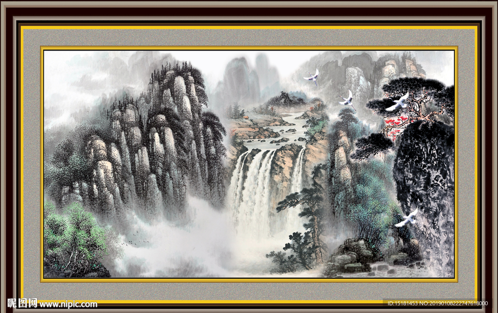 聚宝盆山水