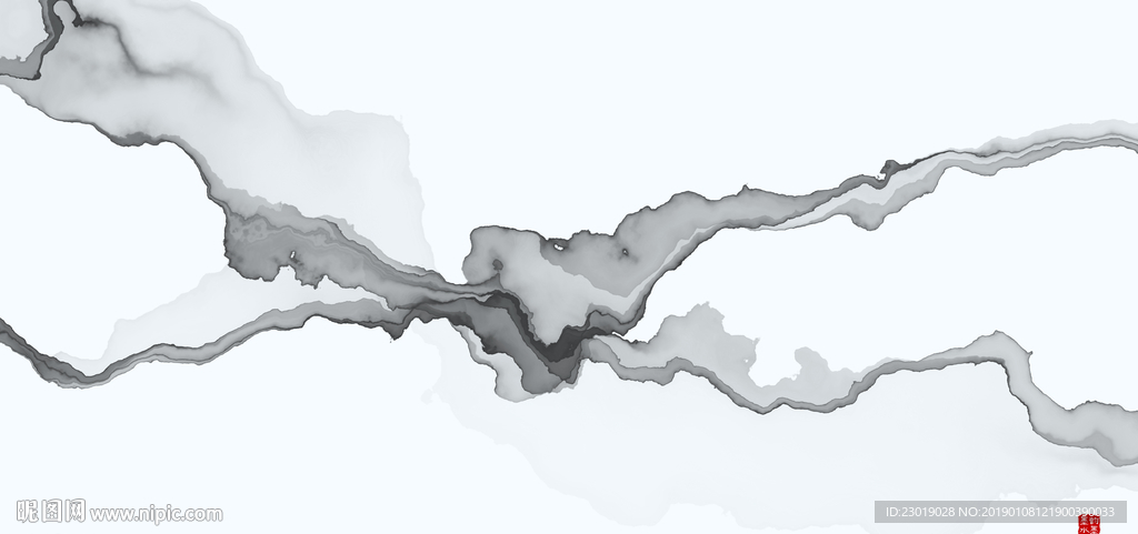 新中式山水禅意山水云海装饰画