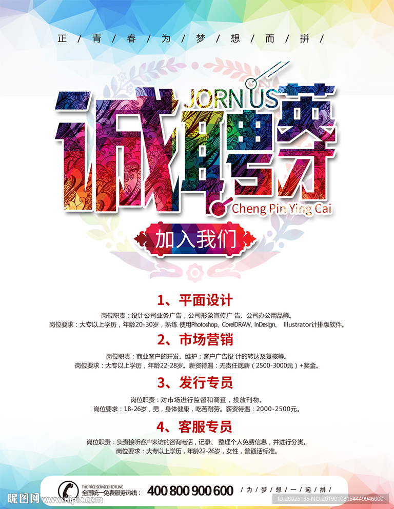 人才招聘海报