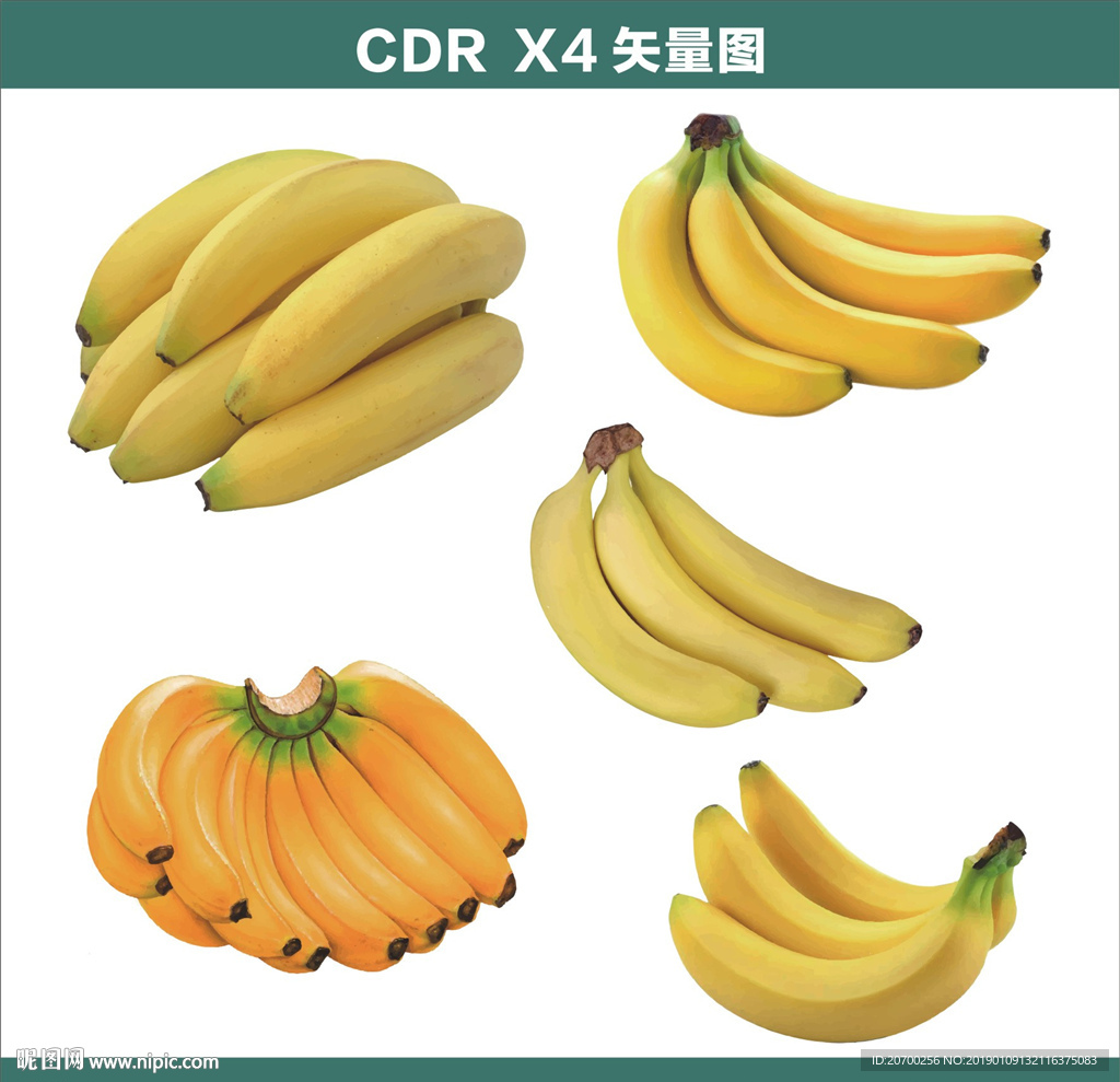 手绘香蕉素材