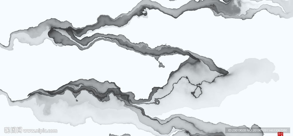 玄关水墨画