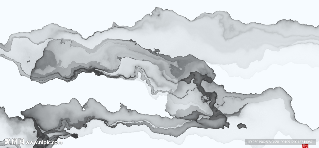 中式山水画