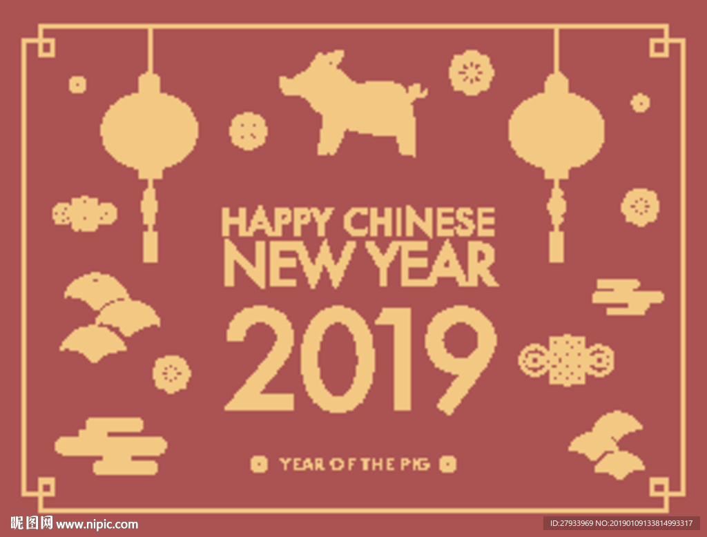 新春猪年元素