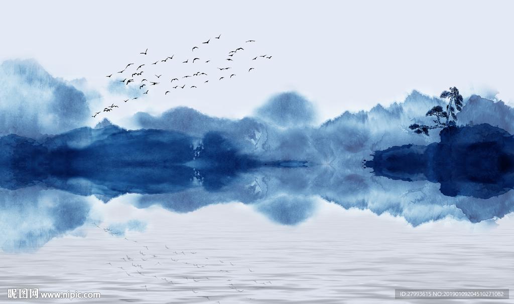 水墨山水画