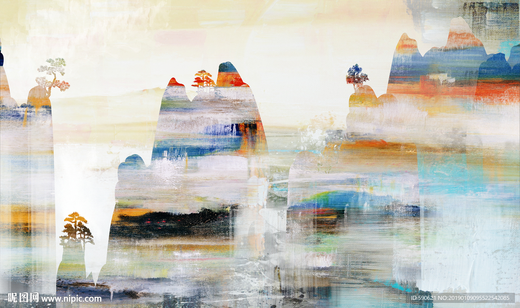 抽象油画