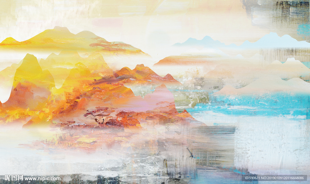 抽象油画